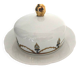 Vintage porcelain butter dish
