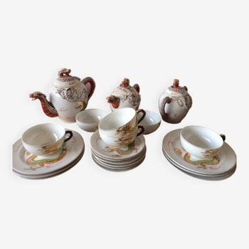 Chinese porcelain green tea service - late 1950s