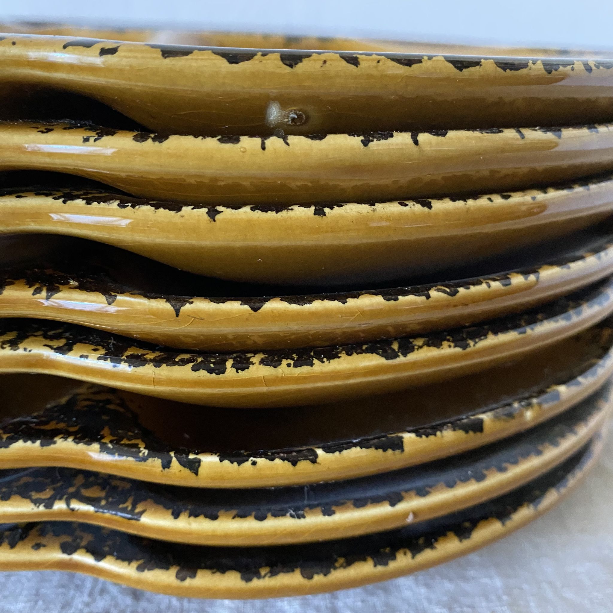 Assiettes à huitres vintage gien