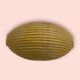 Murano Gold Glass Ceiling Light Flushmount, 1970s