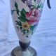 Tin and porcelain vase