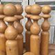 Old vintage wooden bowling game
