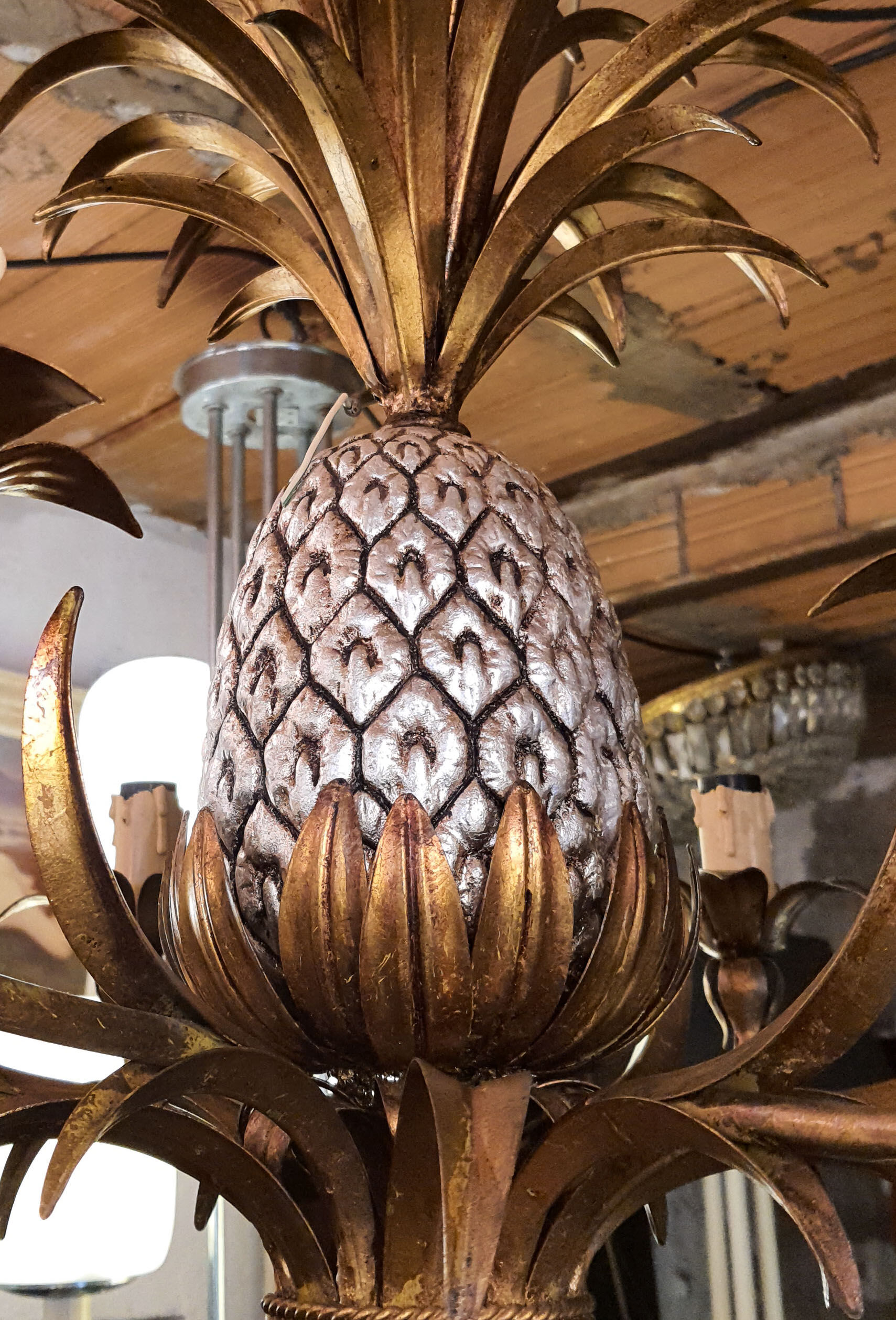 Pineapple Chandelier - Hans Kögl 1970 - Hollywood Regency