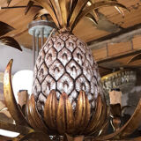 Pineapple Chandelier - Hans Kögl 1970 - Hollywood Regency