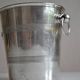 Vintage ice or champagne bucket in silver metal