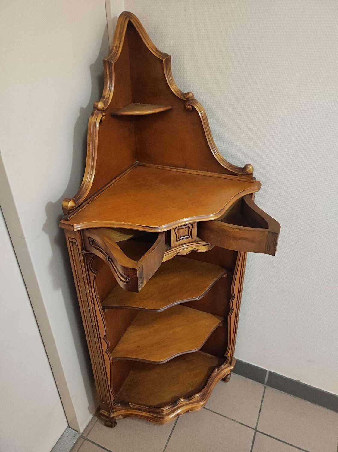 Antique corner cabinet