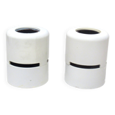 Pair of cylindrical wall lights Stilnovo 1960s