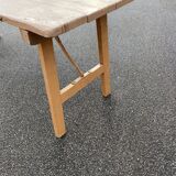 Painted folding brasserie table