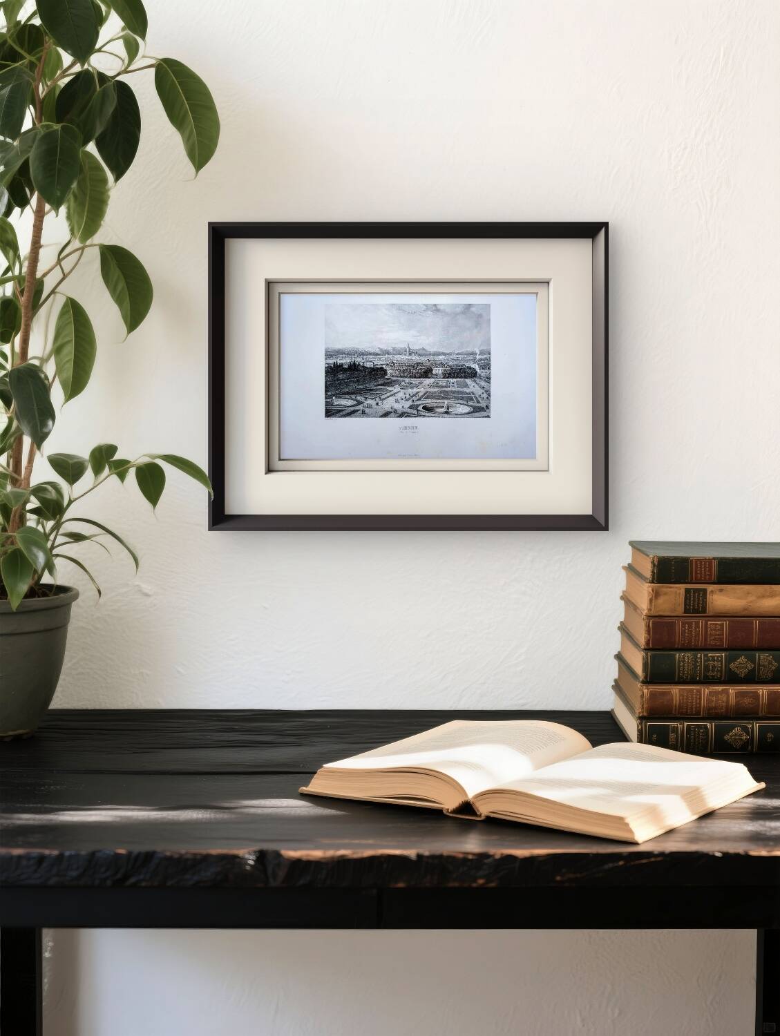 Vienna, Austria Vintage Engraving, 1841 Authentic.