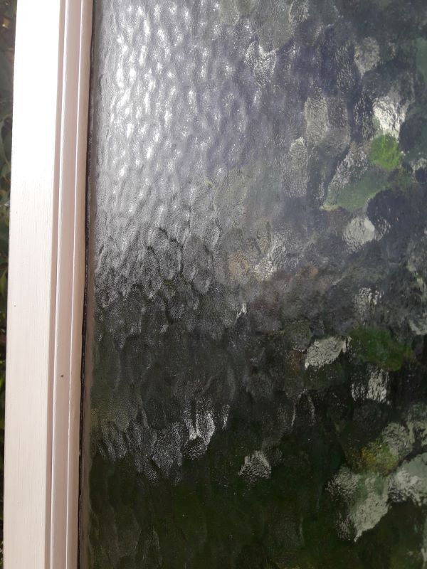 Old translucent glazed communication door 82.5x214.2cm (2)