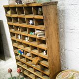 Old wooden sorting locker