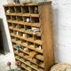 Old wooden sorting locker
