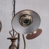 Antique english swan neck mercury glass pendant light/chandelier