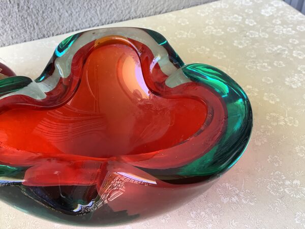 Cendrier Murano Sommerso vintage