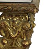 Old Gilded Console Marbled Glass Rococo Style Gold