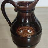 Small pitcher jug Grignan brown imitation barrel
