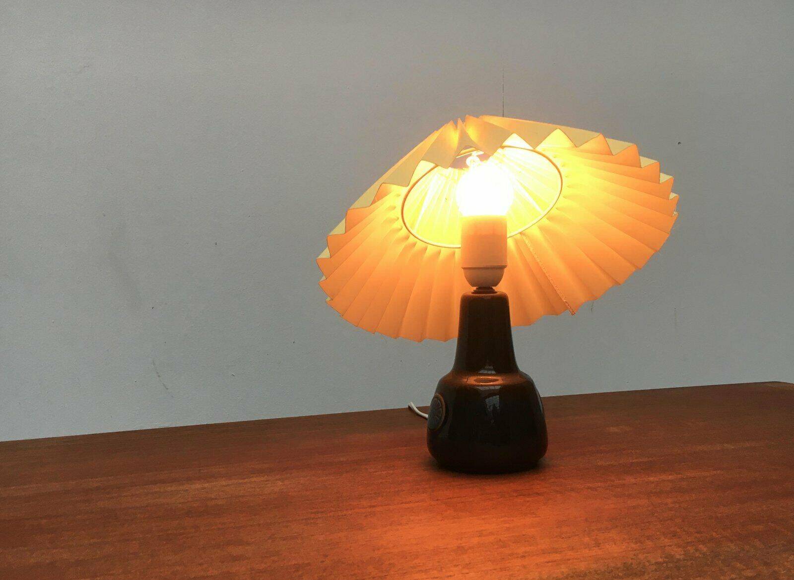 Mid-century Danish ceramic table lamp by Søholm.