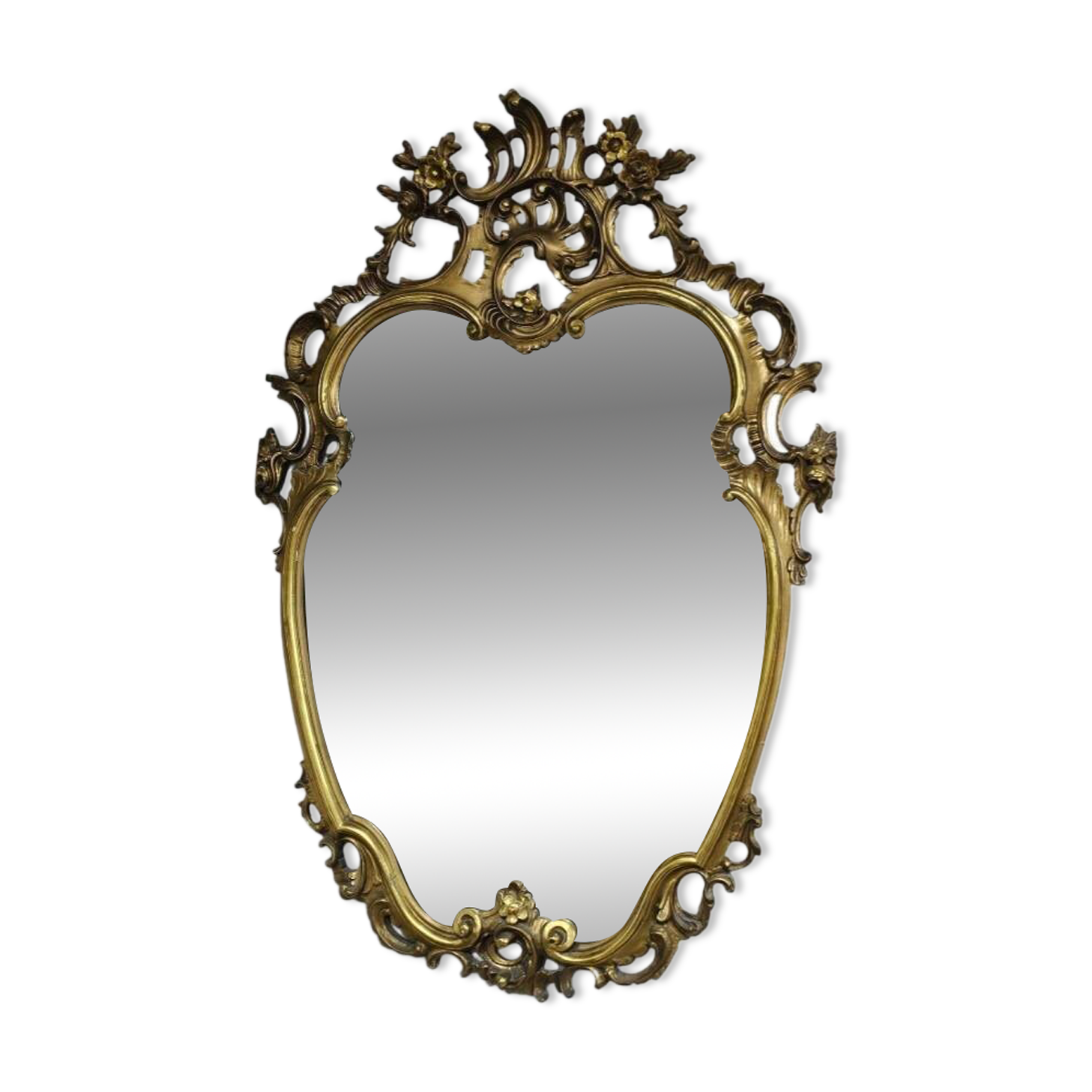 Gilded wooden violin mirror