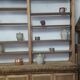 Large natural wood bookcase late nineteenth