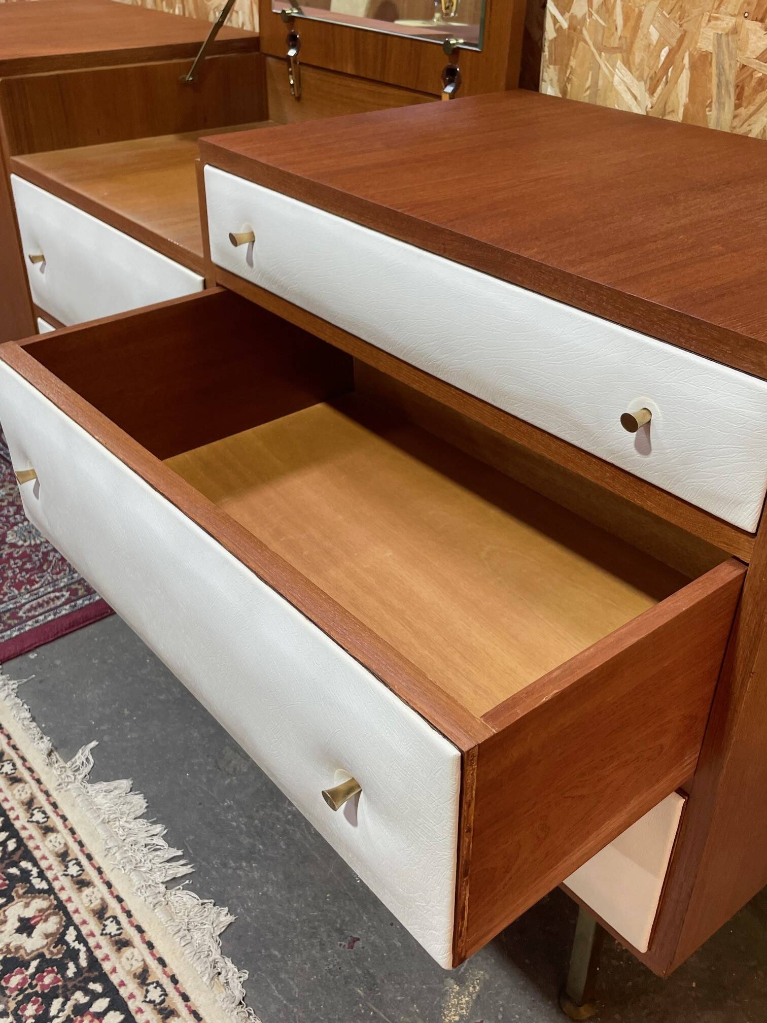 Vintage teak enfilade by Roger Landault for Regy, 1960s.