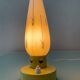 Vintage opaline and metal lamp from the 50s-60s