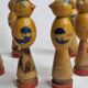 Children's bowling in painted wood