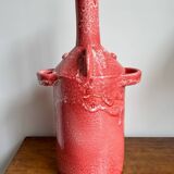Large pink ceramic vase