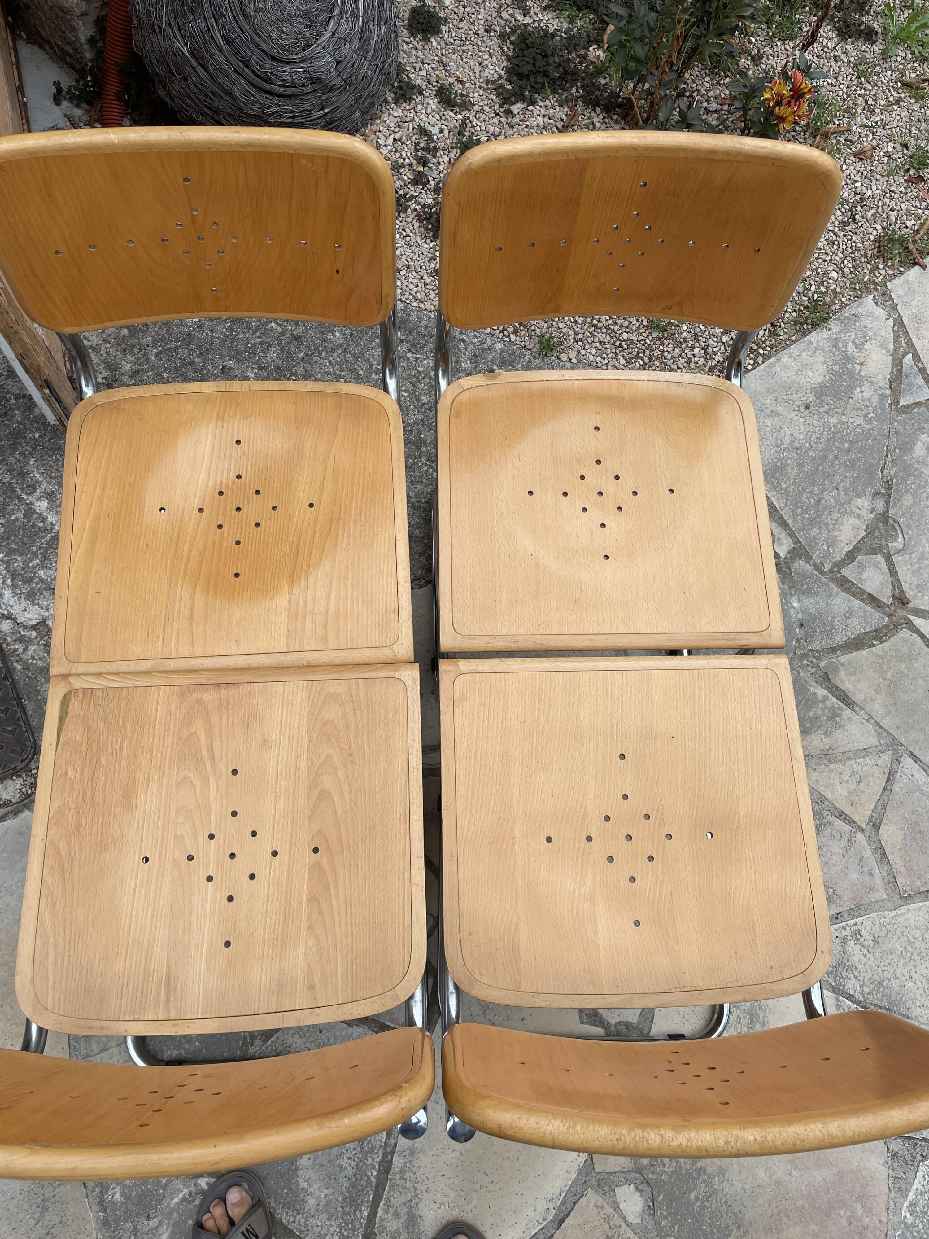 Chaises "B32" Vintage par Marcel Breuer - 1990