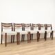 Set of 6 Scandinavian solid wood chairs – 1960s Nordic design