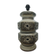 Double lighting ceramic lamp stand