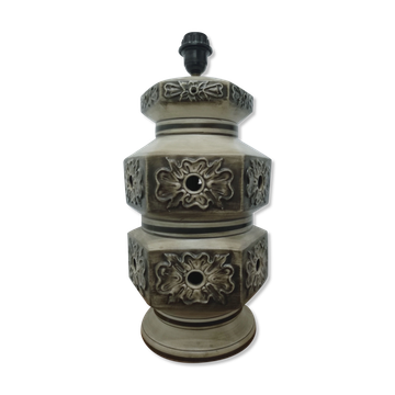 Double lighting ceramic lamp stand