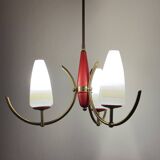 Mid-century chandelier by Stilnovo, Italy, 1940s-1950s.