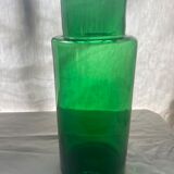 Vase - apothecary bottle in green glass