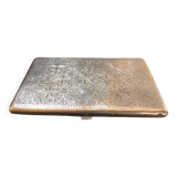 Chiseled bronze cigarette case from the late 19th century