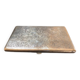 Chiseled bronze cigarette case from the late 19th century