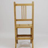 Folding metamorphic library ladder, Arts & Crafts, Vienna, 1900s