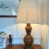 Lampe brutaliste XL en bois