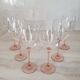 6 Verres à Eau ou Vin / verre à pied Rose par Luminarc