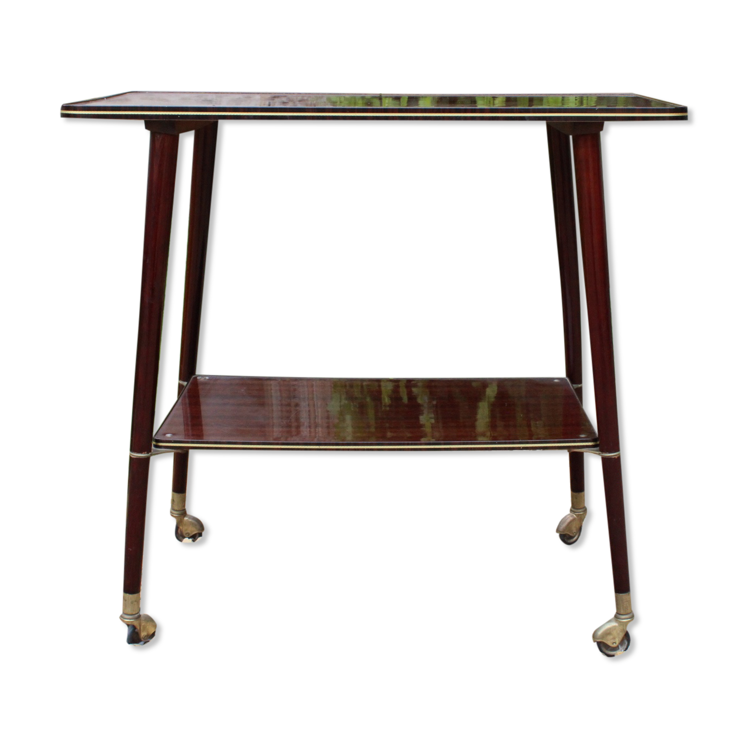 Vintage serving roller table