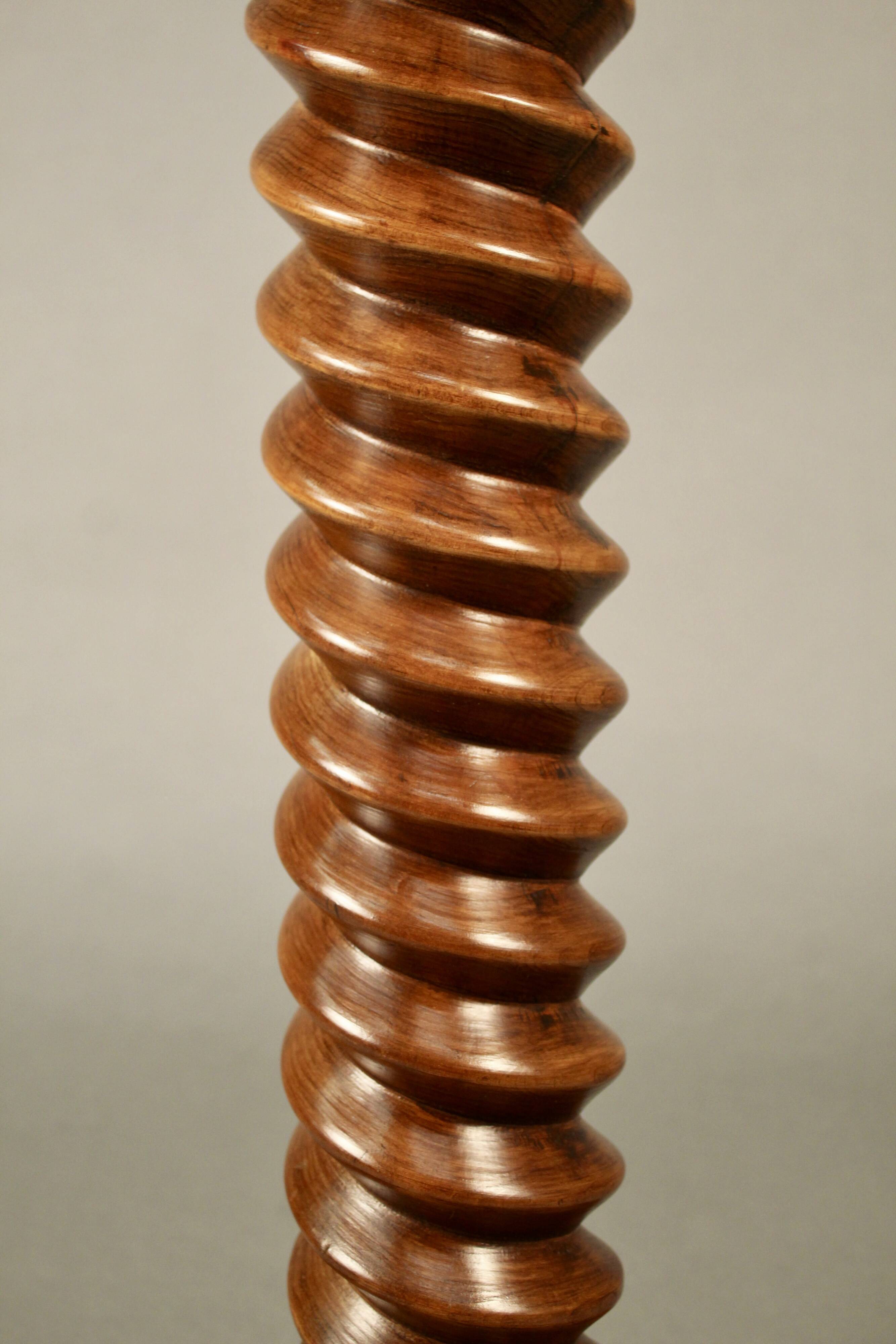 Column screw press in beech