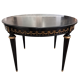 Table ancienne patinée noire style Louis XVI