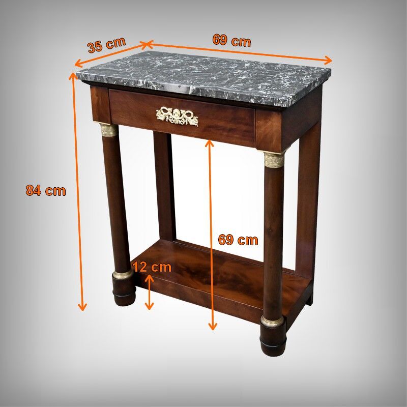 Petite console en acajou, style Empire – XIXe