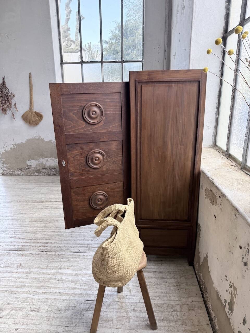 Oak wardrobe "Basque" Dudouyt