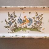 Plat à cake moustiers signé j mathieu