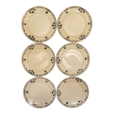 Set of 6 plates Badonviller model Dinan
