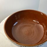 Very large hand-stamped salad bowl