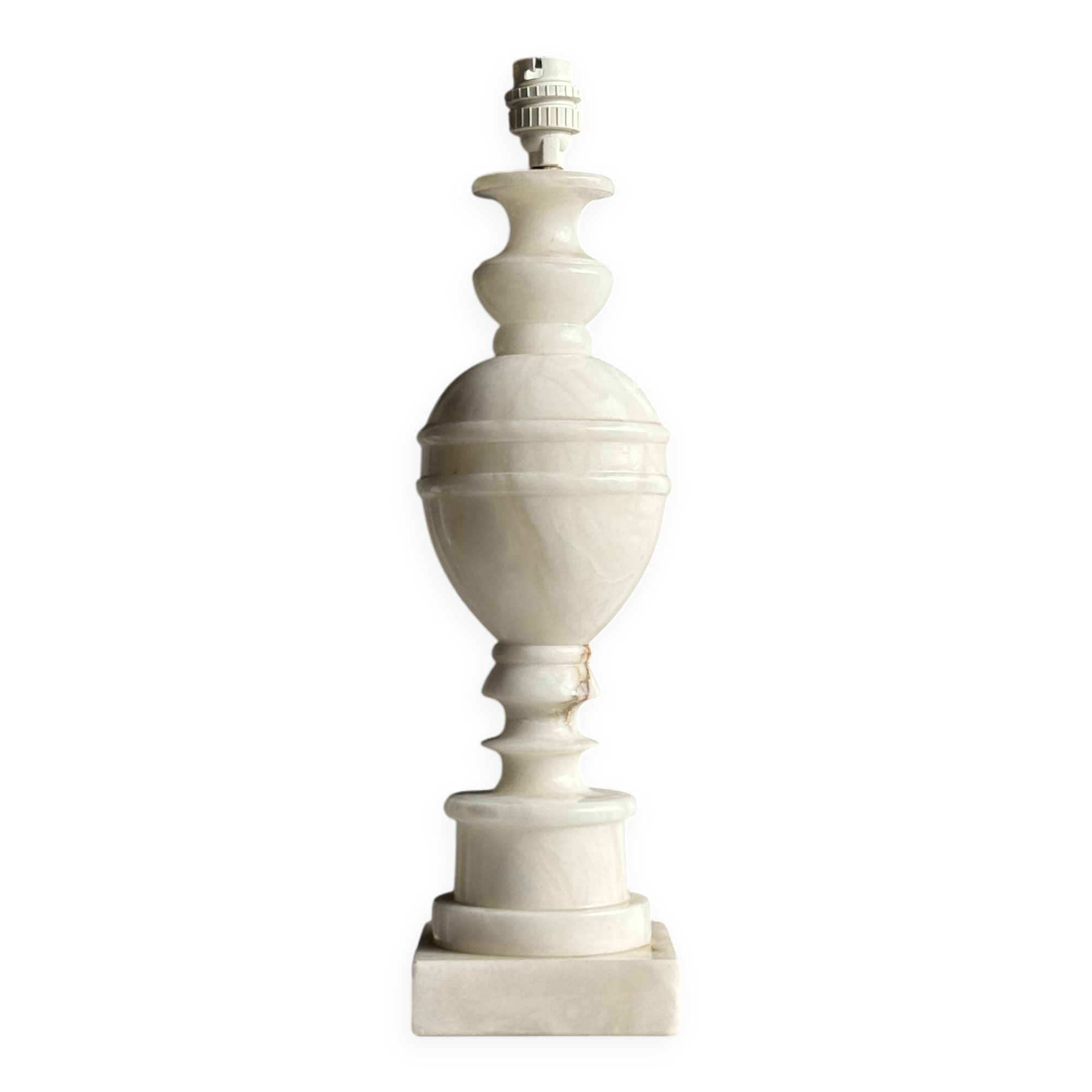 Large alabaster lamp base H41 D11