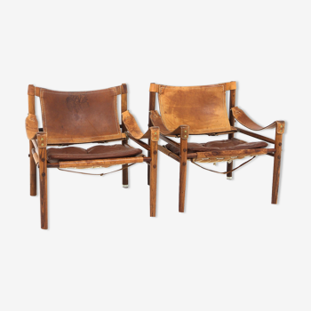 Set of 2 armchairs "Sirocco" Arne Norell, Sweden, 1960