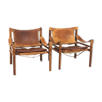 Set of 2 armchairs "Sirocco" Arne Norell, Sweden, 1960