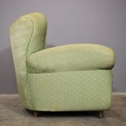 Fan-shaped armchairs set of 2